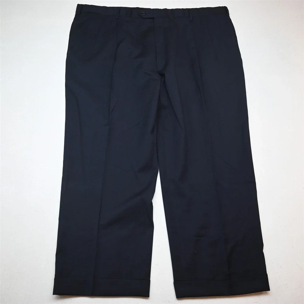 Jos A Bank 50S 44x29 Navy Blue 100% Wool Gordon Mens Jacket Pants Suit